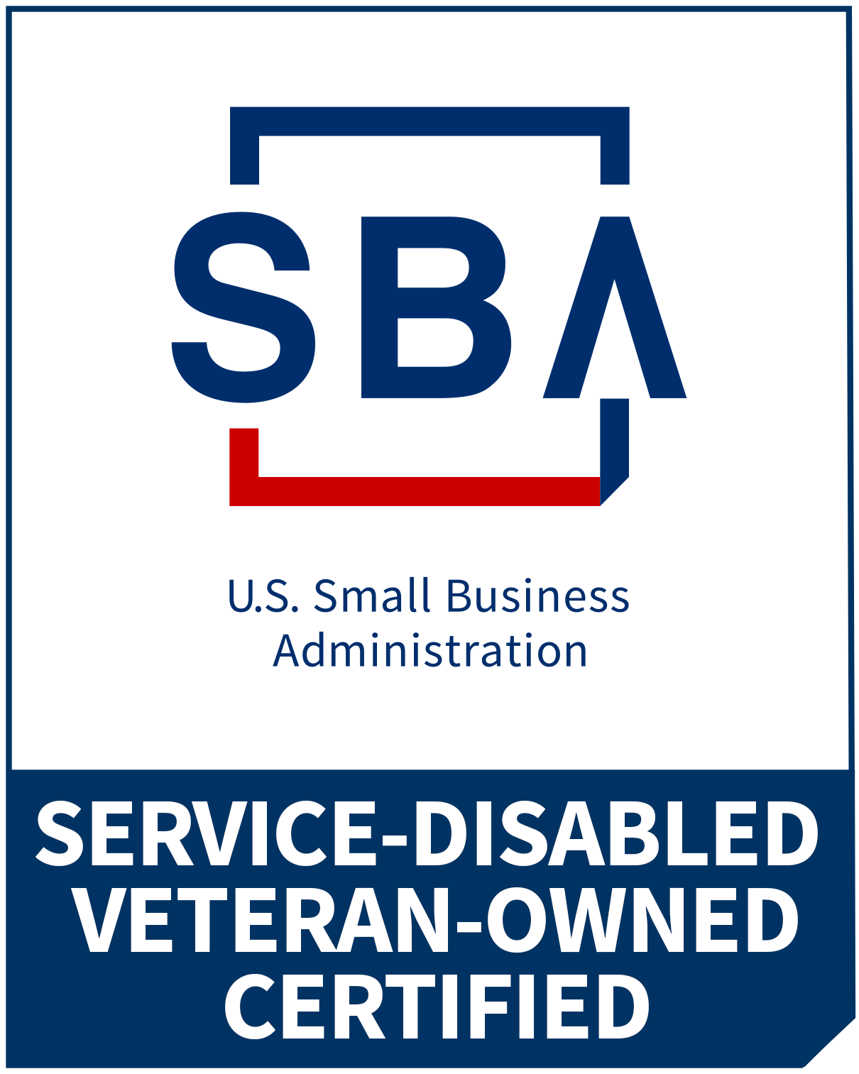 SBA Service-Disabled Veteran-Owned Certified (SDVOSB)
